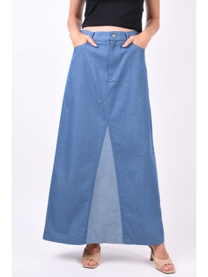 Skirt Something New Snwoven Medium Blue